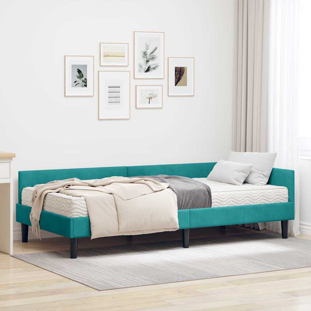 vidaXL Estructura de Cama Esquina con Colchón Otro 2 uds. Tuquesa