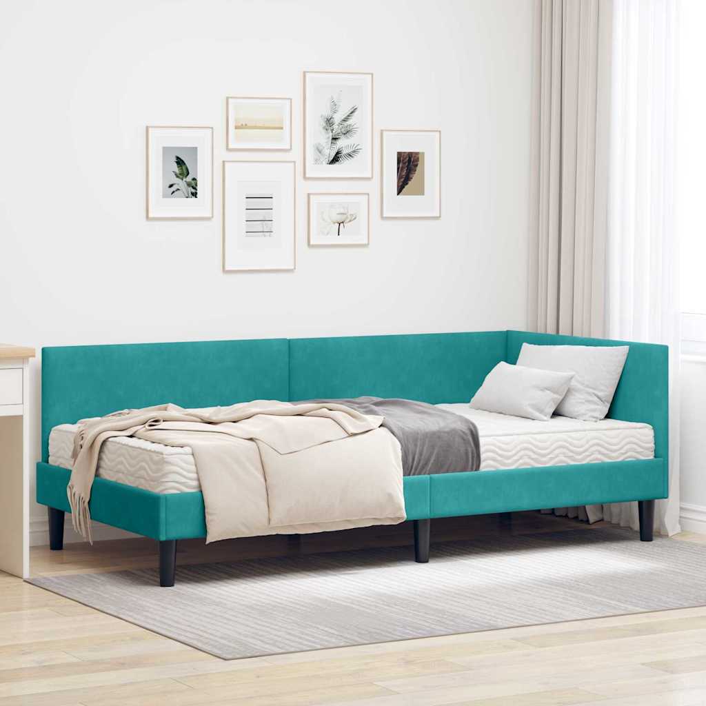 vidaXL Estructura de Cama Esquina con Colchón Otro 2 uds. Tuquesa