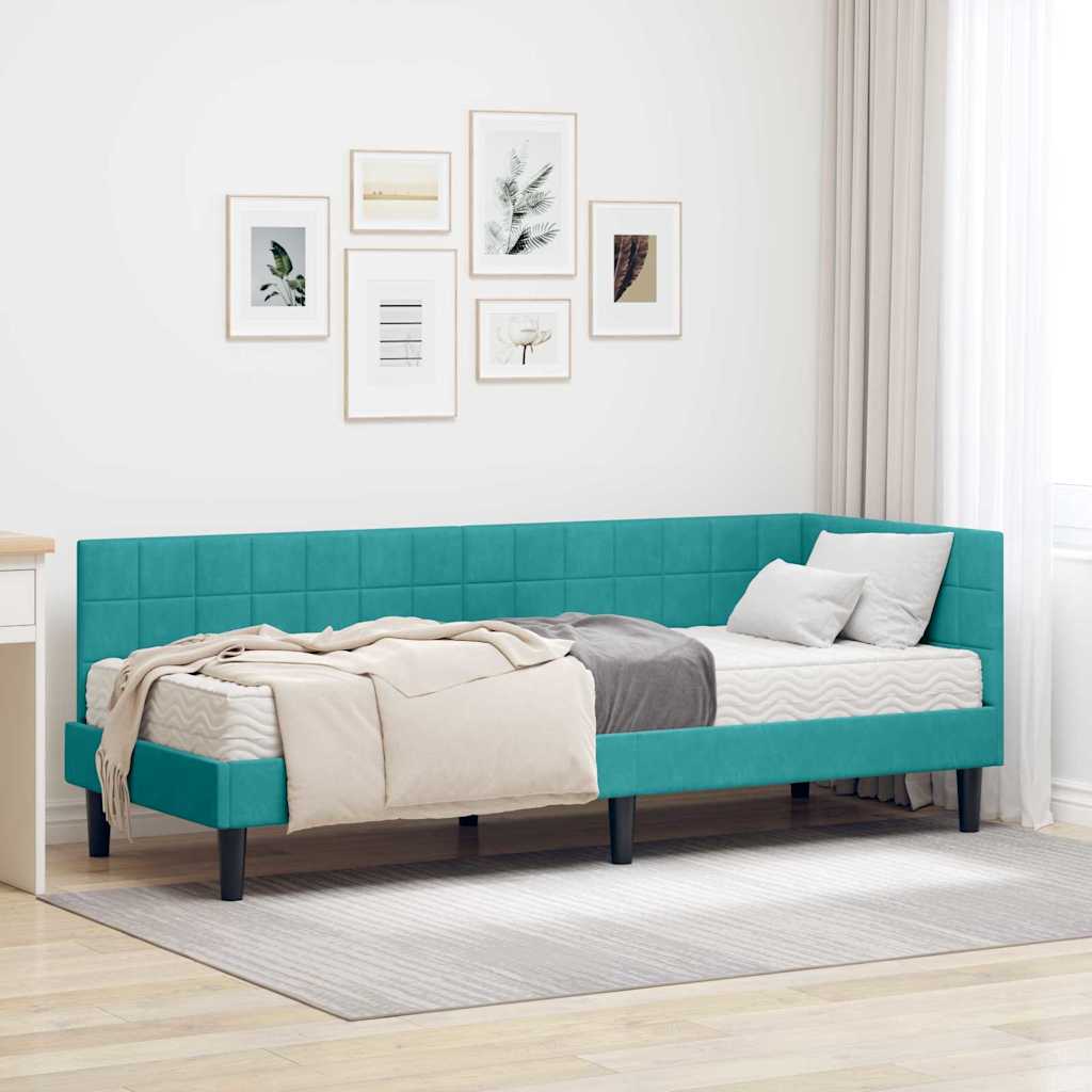 vidaXL Estructura de Cama Esquina con Colchón Manual 2 uds. Tuquesa