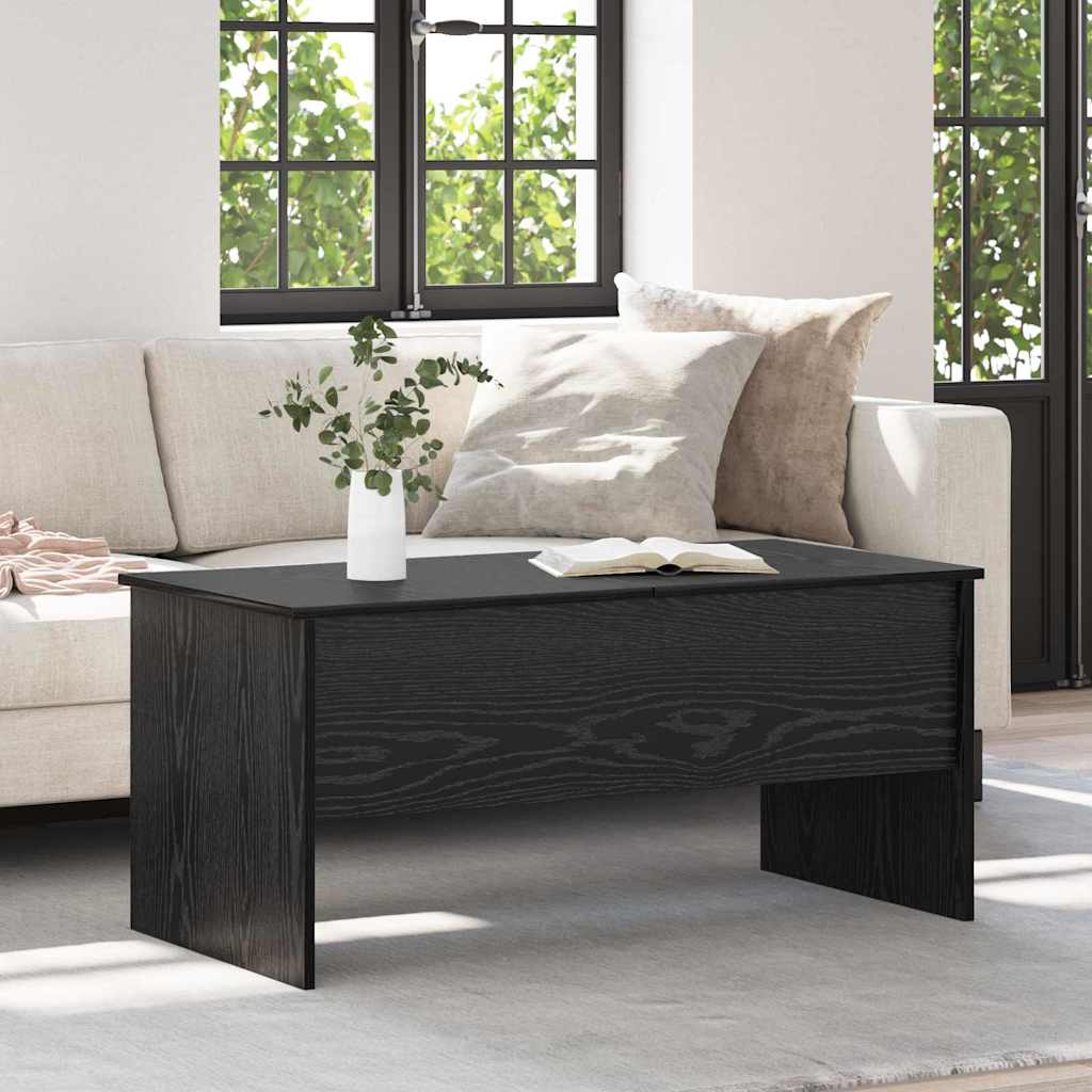 vidaXL Mesa de Café Roble Negro 102 x 50,5 x 46,5 cm