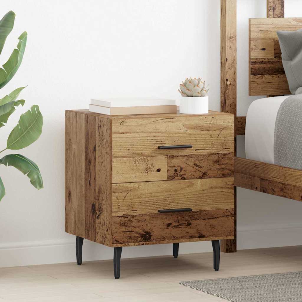 vidaXL Armario de Noche Madera vieja 40 x 35 x 47,5 cm
