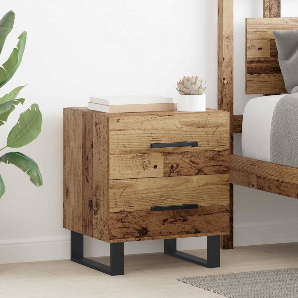 vidaXL Armario de Noche Madera vieja 40 x 35 x 47,5 cm