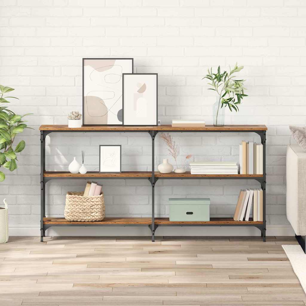 vidaXL Mesa Consola Madera Vieja 150 x 29 x 75 cm