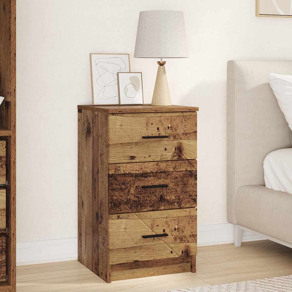 vidaXL Armario de Noche Madera vieja 38 x 38 x 66 cm