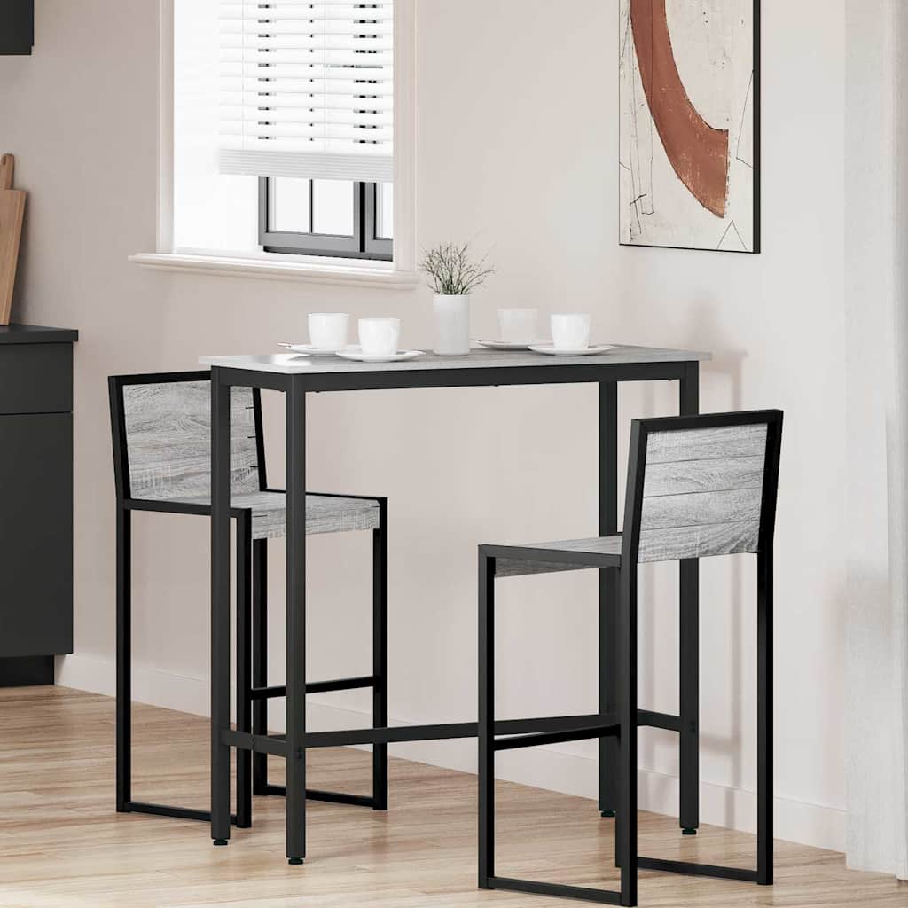 vidaXL Mesa Gris Sonoma 100 x 40 x 100,5 cm