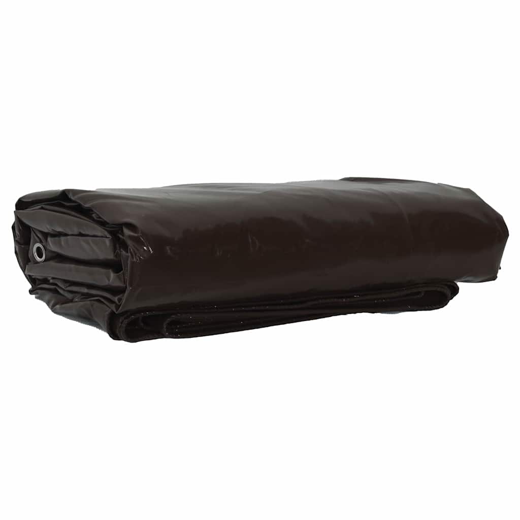 vidaXL Lona 650g / m² Marrón 5 x 7 m Lona con recubrimiento de PVC