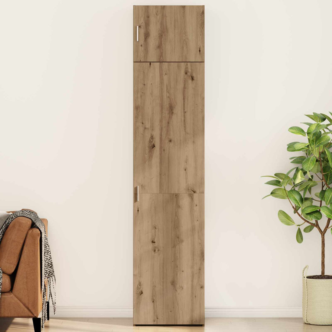 vidaXL Aparador 2 uds. Roble artisan 50 x 41 x 225 cm