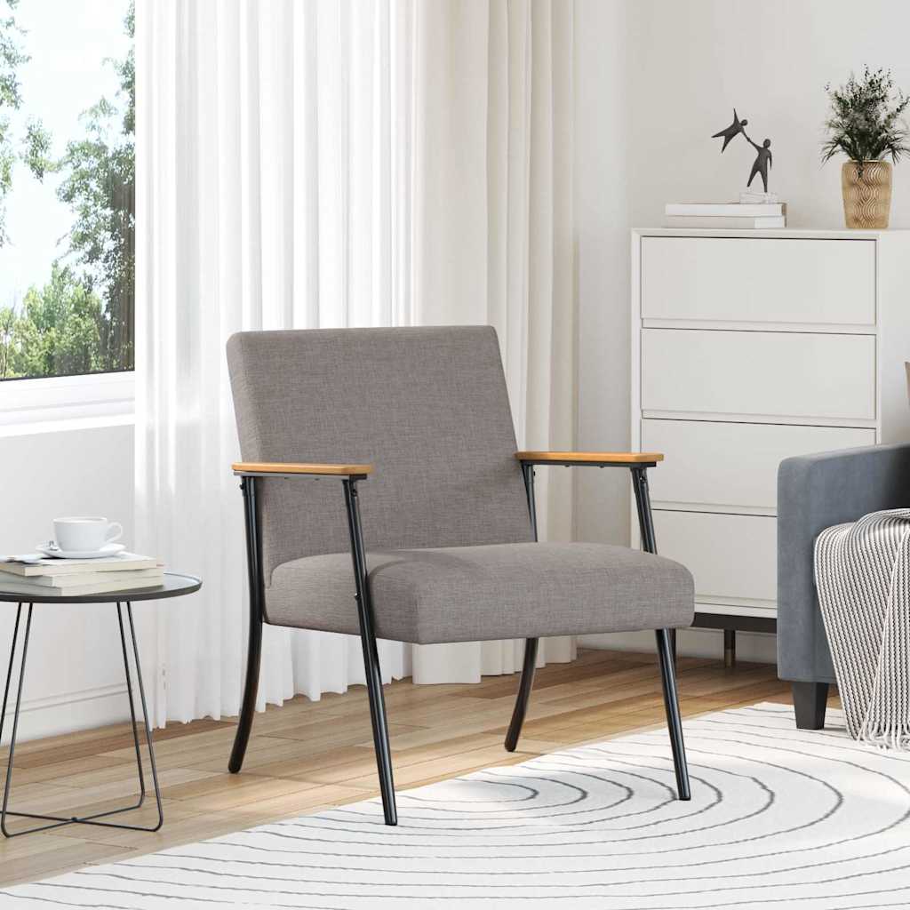 vidaXL sillón Taupé tela