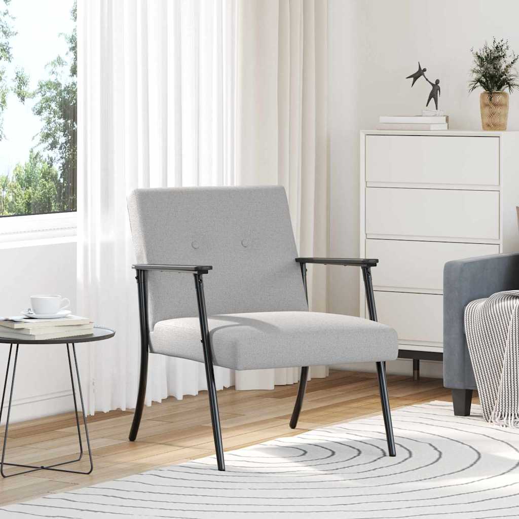 vidaXL sillón Gris Nube tela