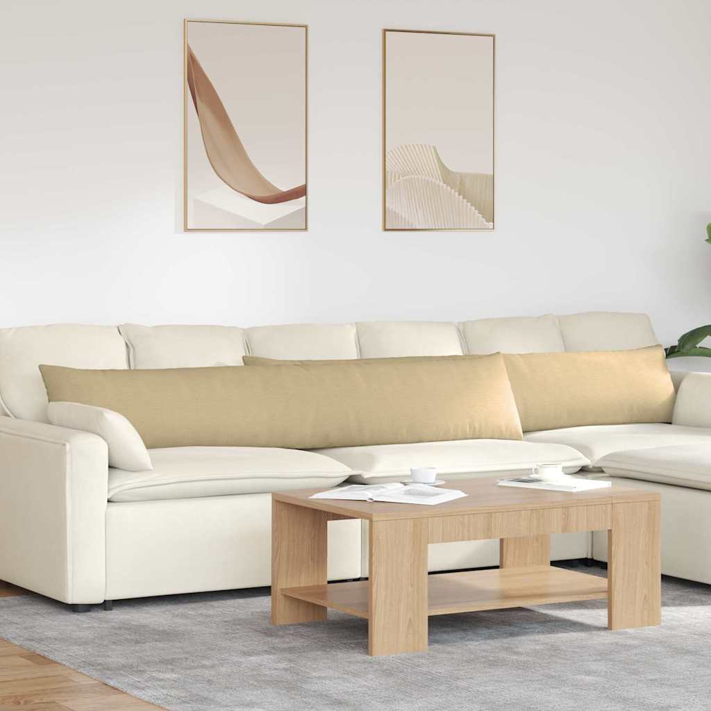 vidaXL Cojines de sofá 2 pcs Verde grisáceo 200 x 40 cm Tela de pana