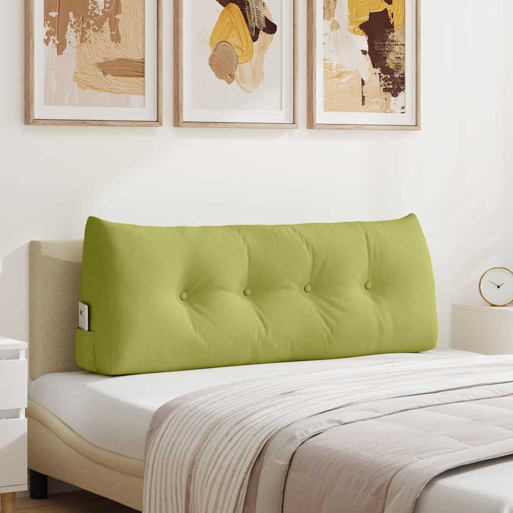 vidaXL Cojín de Espalda Verde claro 120 x 24 x 50 cm tela