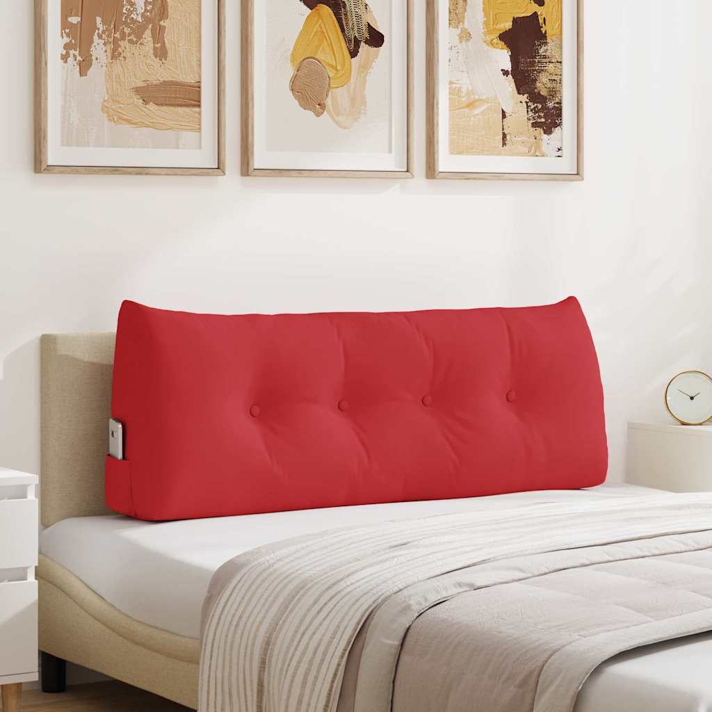 vidaXL Cojín de Espalda Rojo 120 x 24 x 50 cm tela