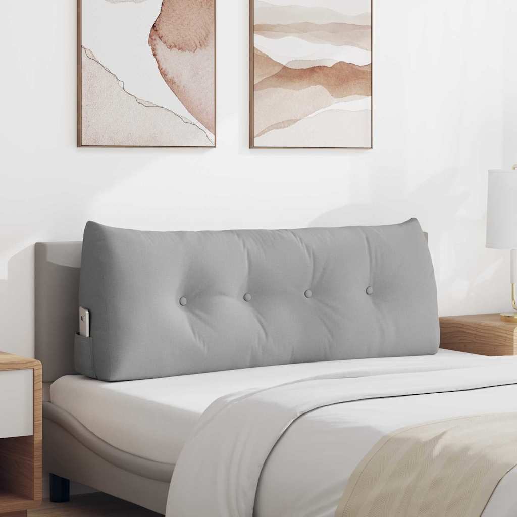 vidaXL Cojín de Espalda Gris Nube 120 x 24 x 50 cm tela