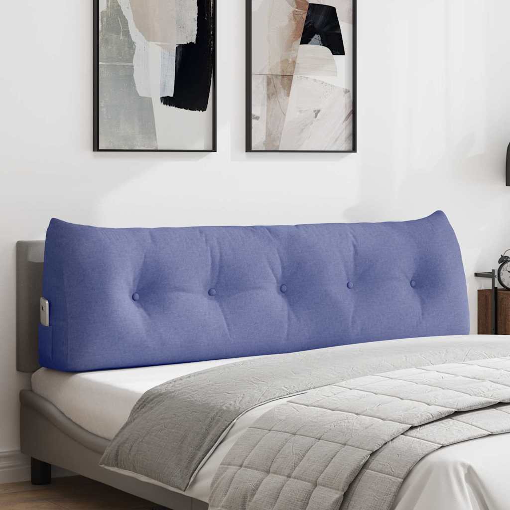 vidaXL Cojín de Espalda Azul jeans 160 x 24 x 50 cm tela