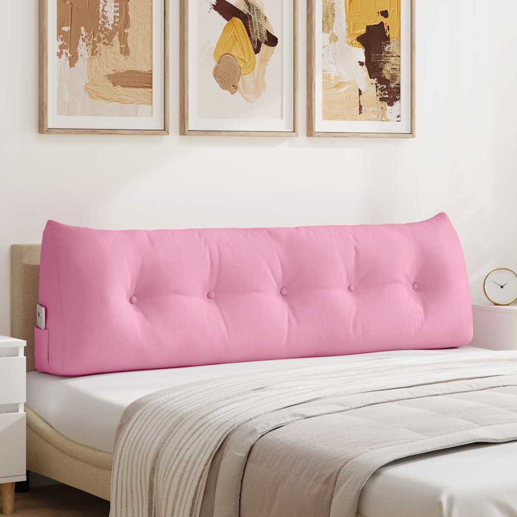 vidaXL Cojín de Espalda Rosa 160 x 24 x 50 cm tela