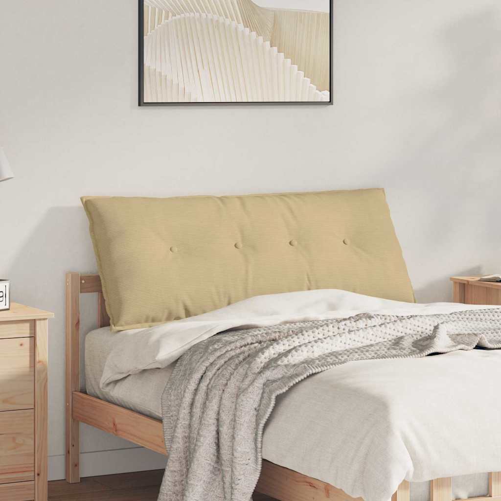 vidaXL Cojín de Espalda Verde grisáceo 120 x 50 cm Tela de Pana