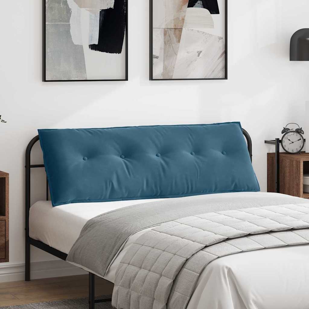 vidaXL Cojín de Espalda Azul 140 x 50 cm Tela de Pana