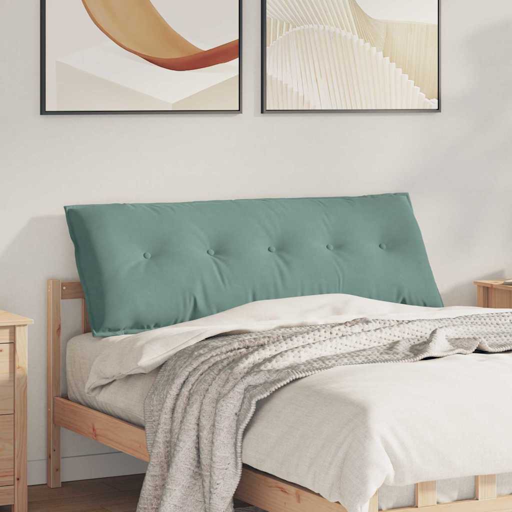 vidaXL Cojín de Espalda Verde Mar 140 x 50 cm Tela de Pana