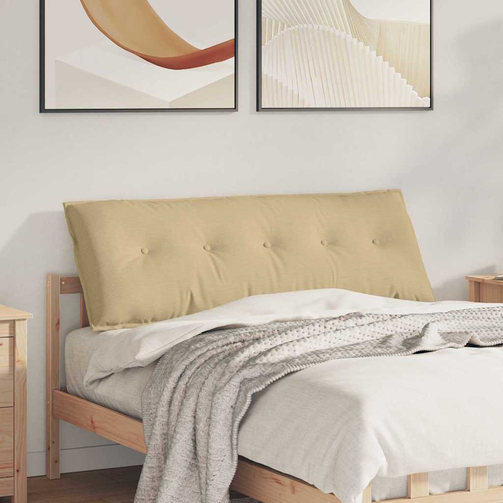 vidaXL Cojín de Espalda Verde grisáceo 140 x 50 cm Tela de Pana