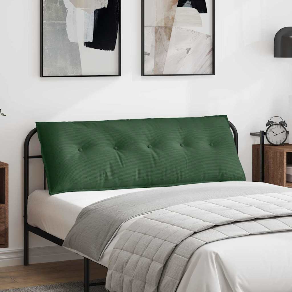 vidaXL Cojín de Espalda Verde Selva 140 x 50 cm Tela de Pana