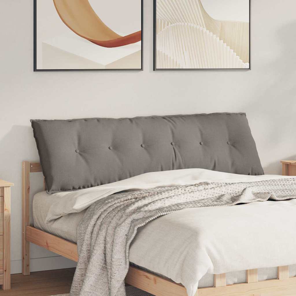 vidaXL Cojín de Espalda Taupé 160 x 19 x 50 cm tela