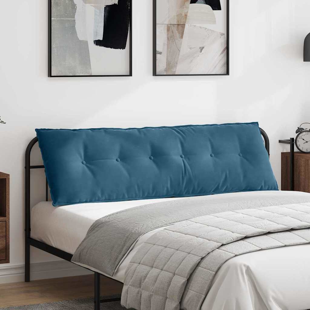 vidaXL Cojín de Espalda Azul 160 x 50 cm Tela de Pana