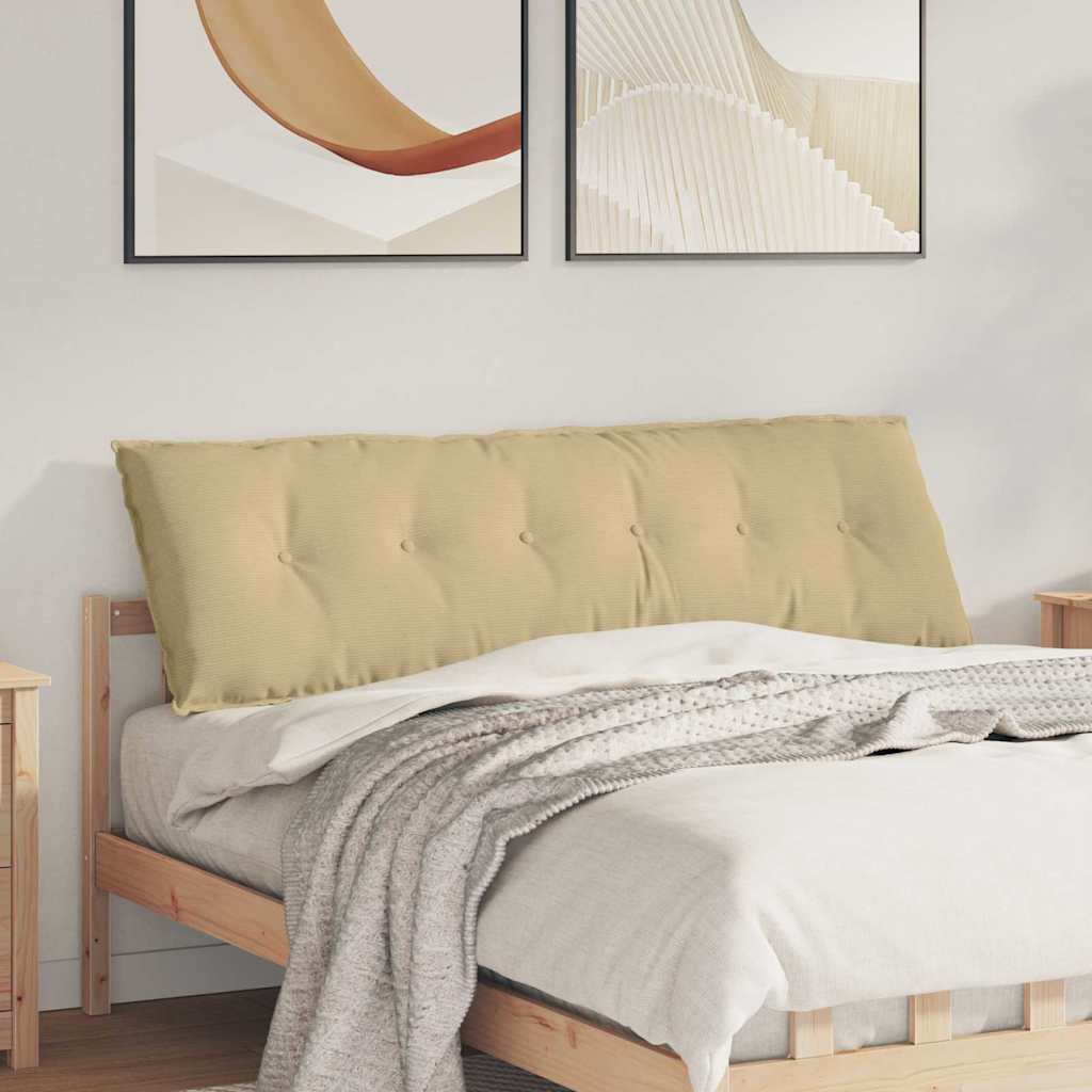 vidaXL Cojín de Espalda Verde grisáceo 160 x 50 cm Tela de Pana