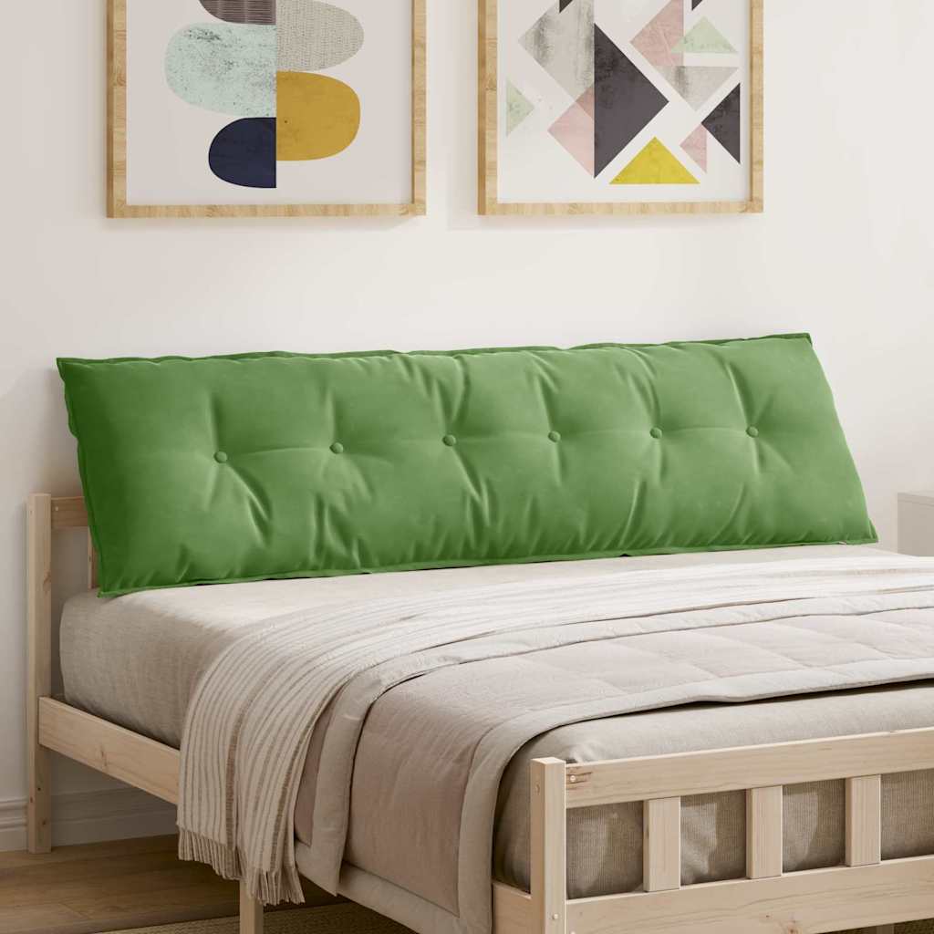 vidaXL Cojín de Espalda Verde claro 180 x 50 cm Tela de Pana