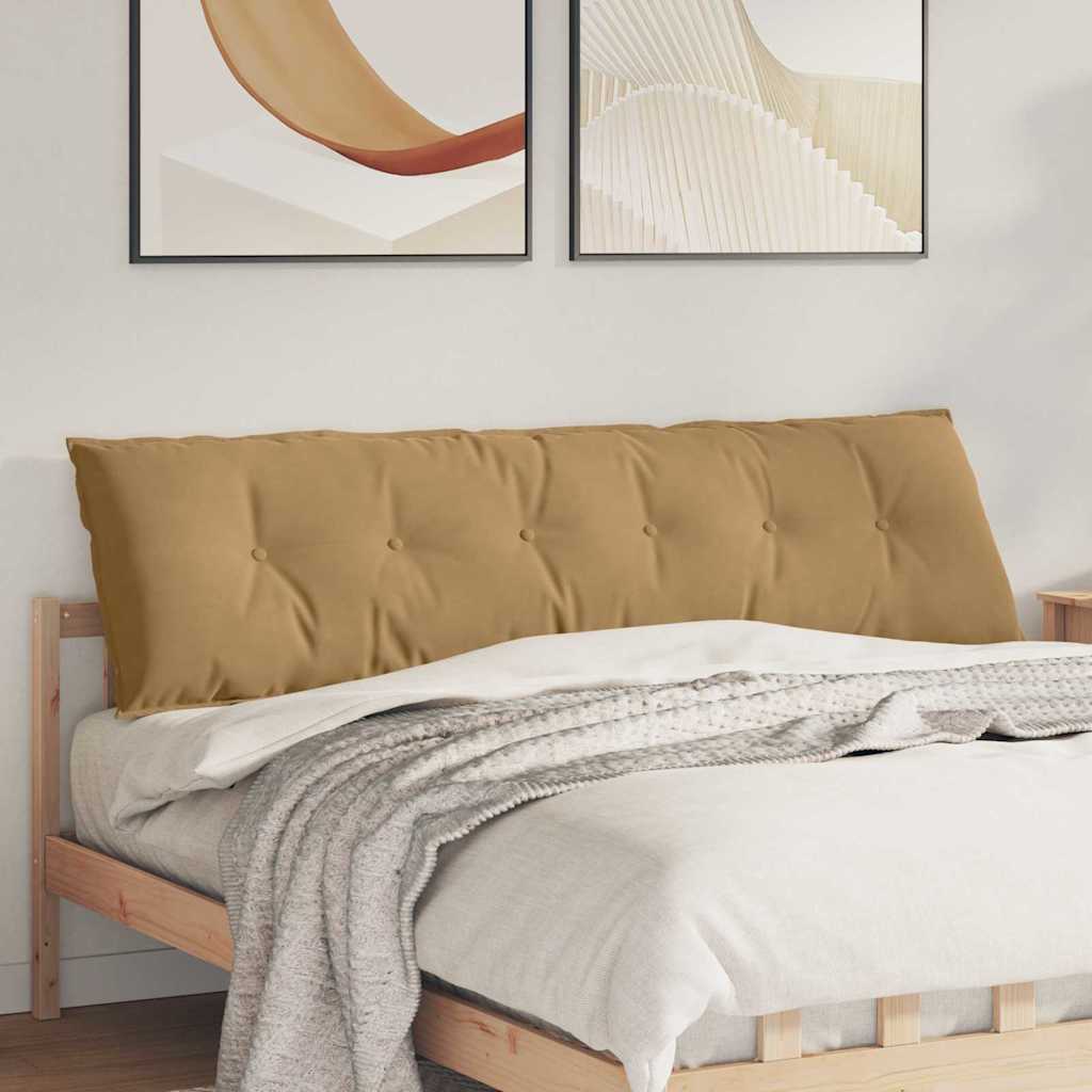 vidaXL Cojín de Espalda Marrón 180 x 50 cm Tela de Pana
