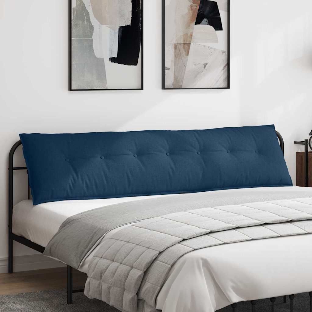 vidaXL Cojín de Espalda Azul 200 x 19 x 50 cm tela