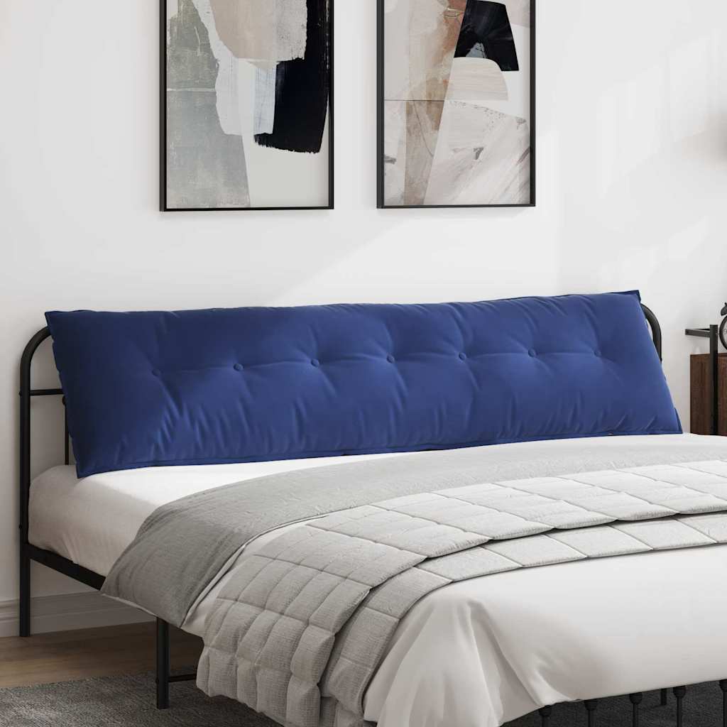 vidaXL Cojín de Espalda Azul Policía 200 x 50 cm Tela de Pana