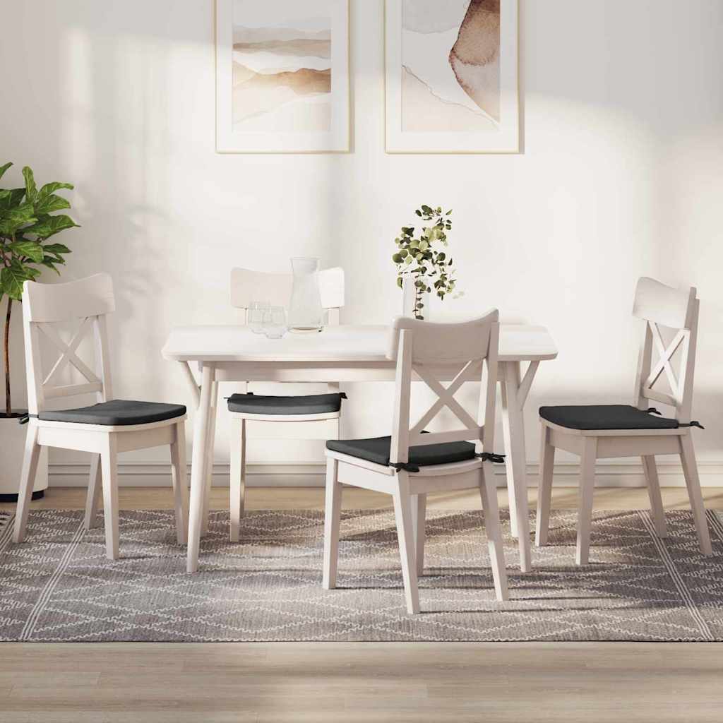 vidaXL Cojines para asiento 4 uds. Tela de Pana Gris oscuro