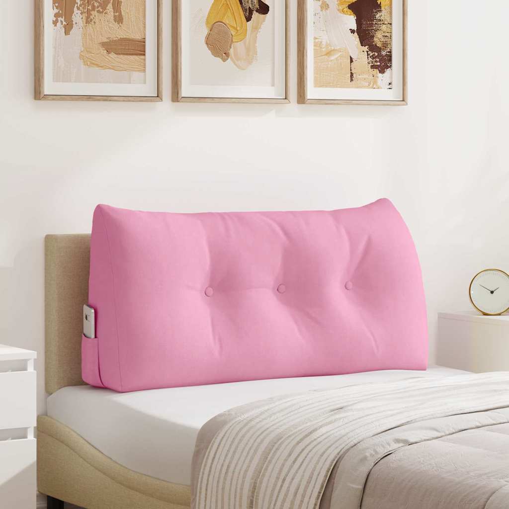vidaXL Cojín de Espalda Rosa 100 x 24 x 50 cm tela