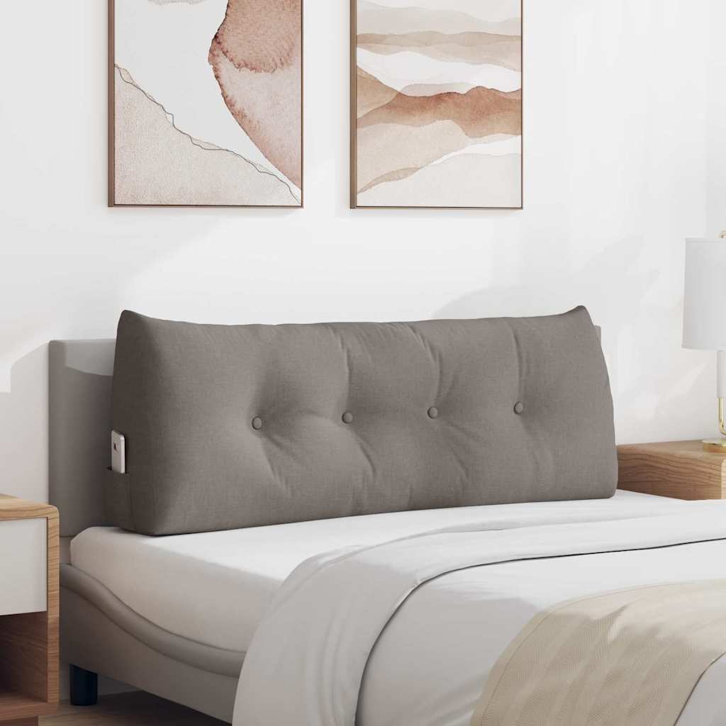 vidaXL Cojín de Espalda Taupé 120 x 24 x 50 cm tela