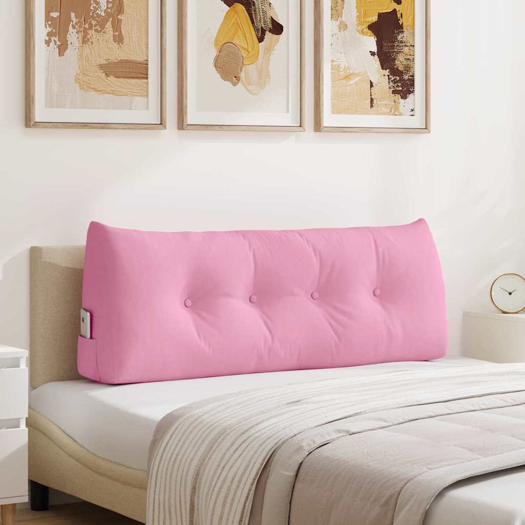 vidaXL Cojín de Espalda Rosa 120 x 24 x 50 cm tela