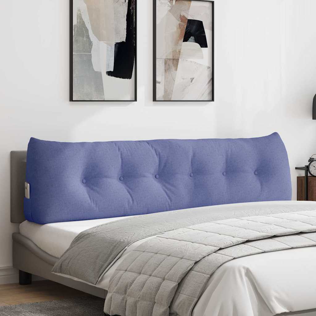 vidaXL Cojín de Espalda Azul jeans 180 x 24 x 50 cm tela