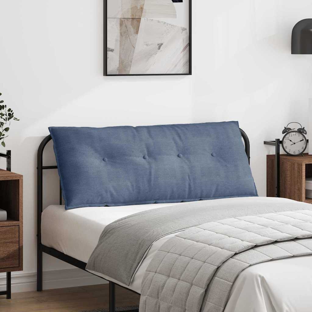 vidaXL Cojín de Espalda Azul 120 x 50 cm Tela de Pana