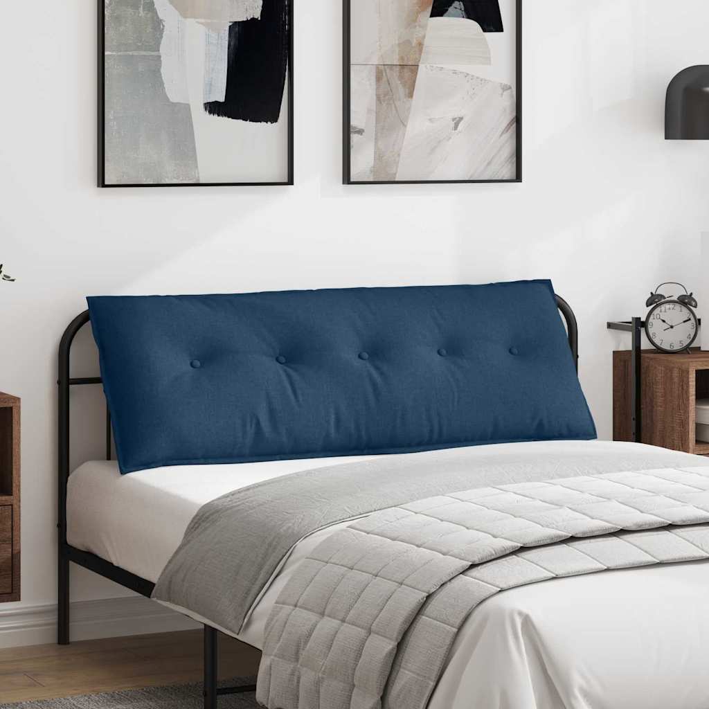 vidaXL Cojín de Espalda Azul 140 x 19 x 50 cm tela