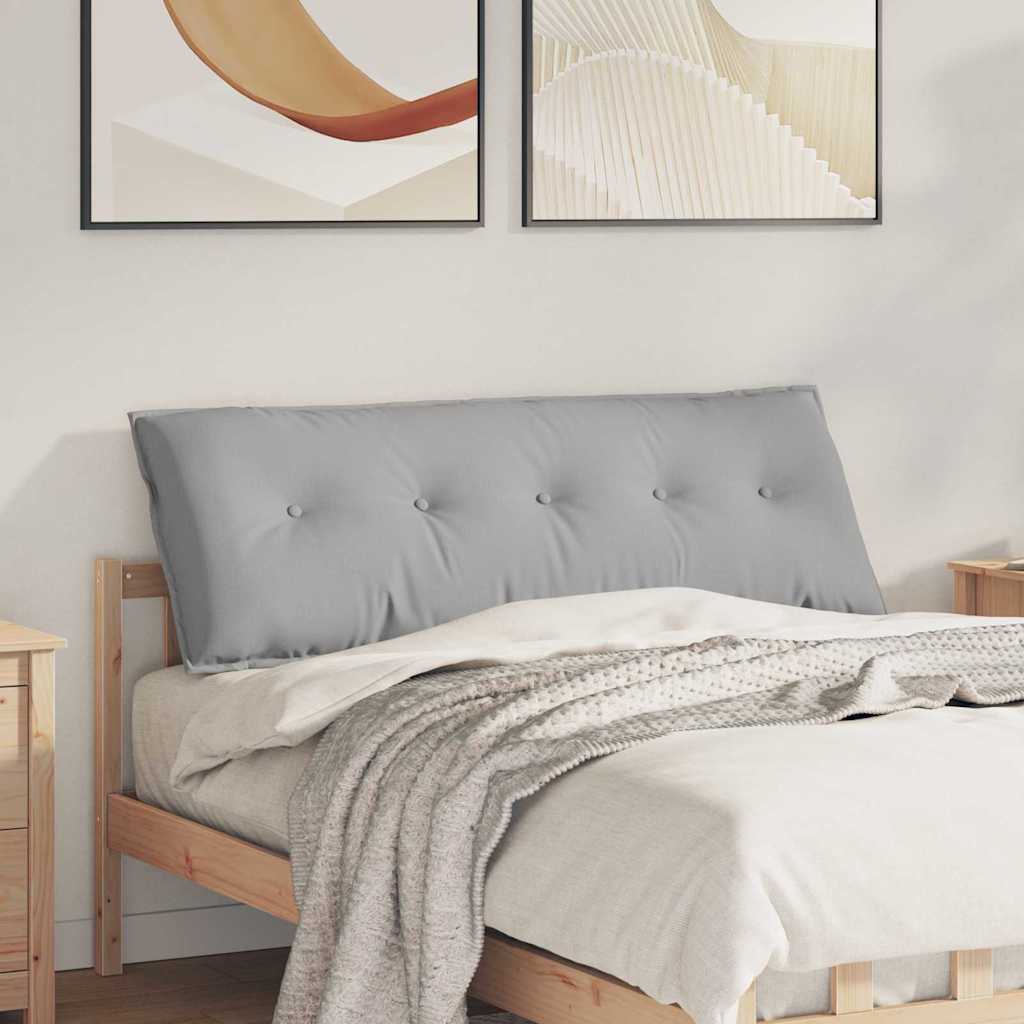 vidaXL Cojín de Espalda Gris Nube 140 x 19 x 50 cm tela