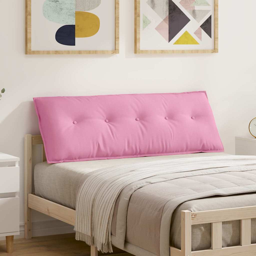 vidaXL Cojín de Espalda Rosa 140 x 19 x 50 cm tela