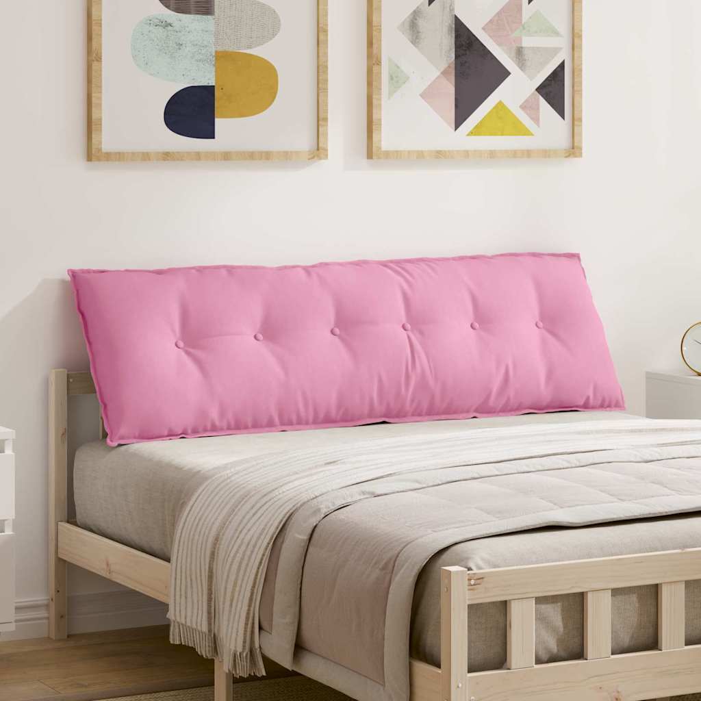 vidaXL Cojín de Espalda Rosa 160 x 19 x 50 cm tela