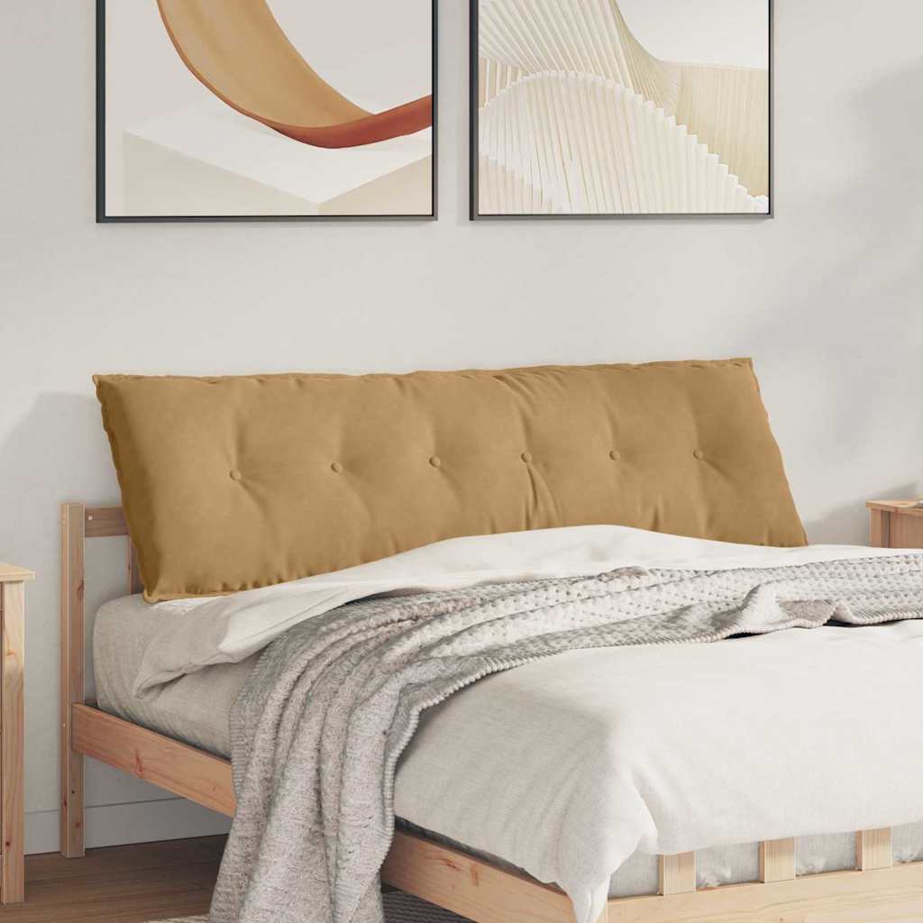 vidaXL Cojín de Espalda Marrón 160 x 50 cm Tela de Pana