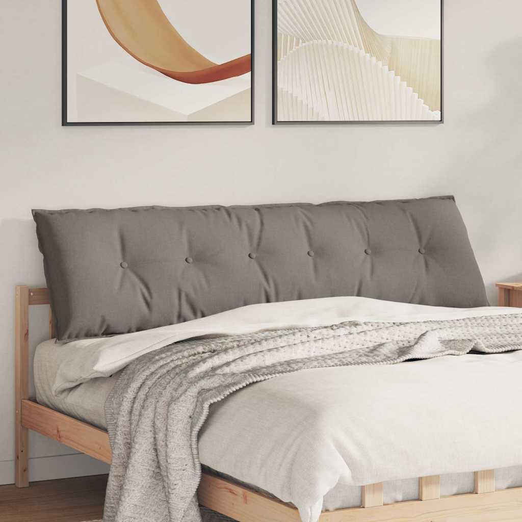 vidaXL Cojín de Espalda Taupé 180 x 19 x 50 cm tela