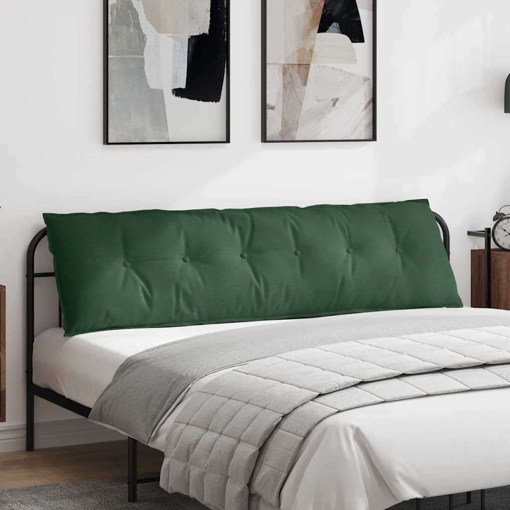 vidaXL Cojín de Espalda Verde Selva 180 x 50 cm Tela de Pana