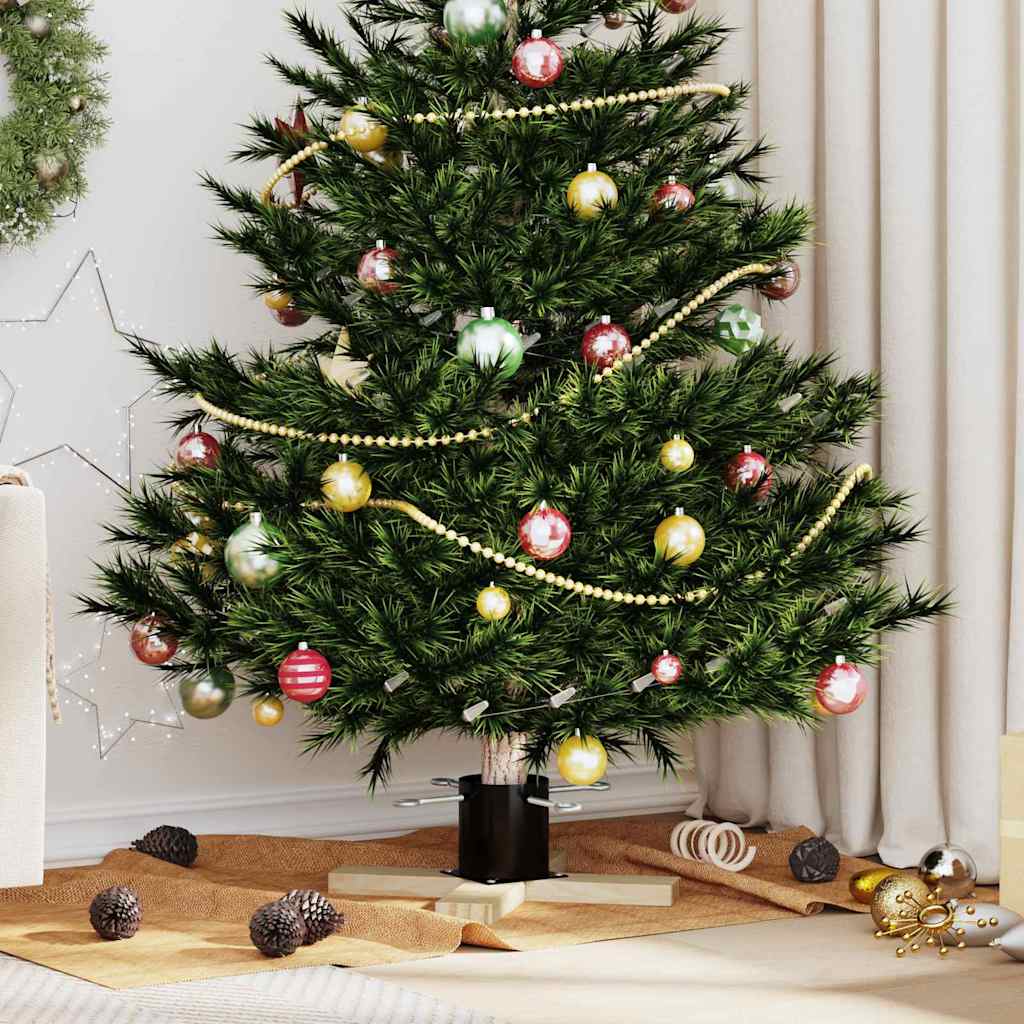 vidaXL Soporte para Árbol de Navidad Negro 50 x 50 x 16 cm