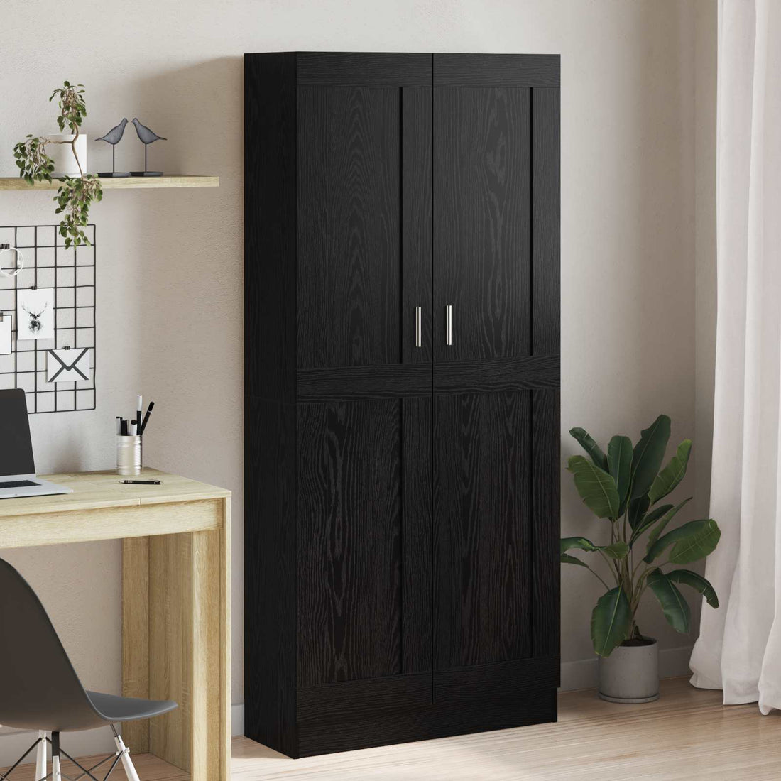 vidaXL Librería 3 niveles 82,5 x 30,5 x 185 cm Madera de ingeniería