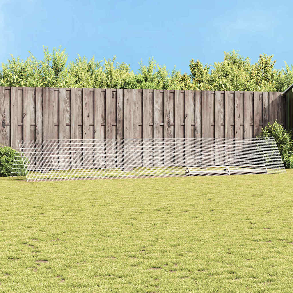 vidaXL Jaula para pollos Plateado 650 x 100 x 85 cm Acero Galvanizado