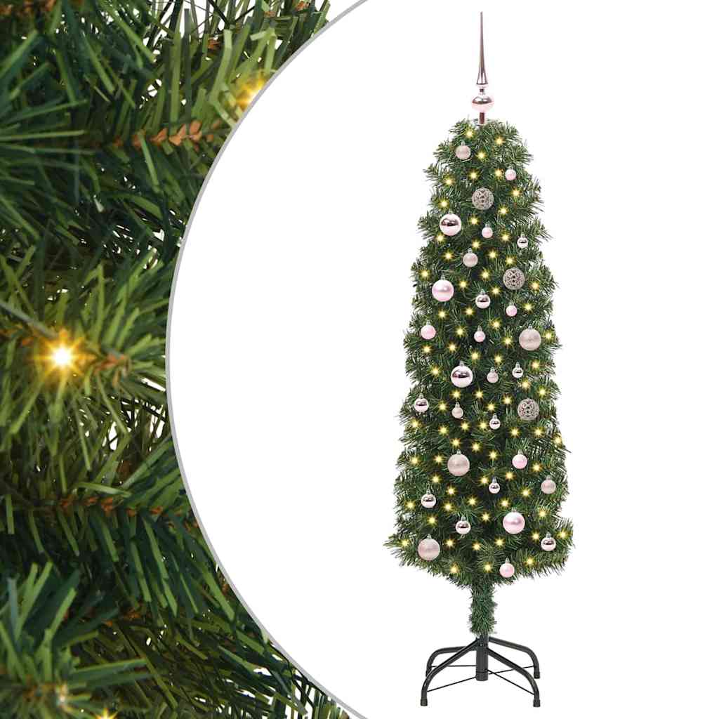 vidaXL Árbol de Navidad artificial Verde 150 cm PVC, Acero y Plástico
