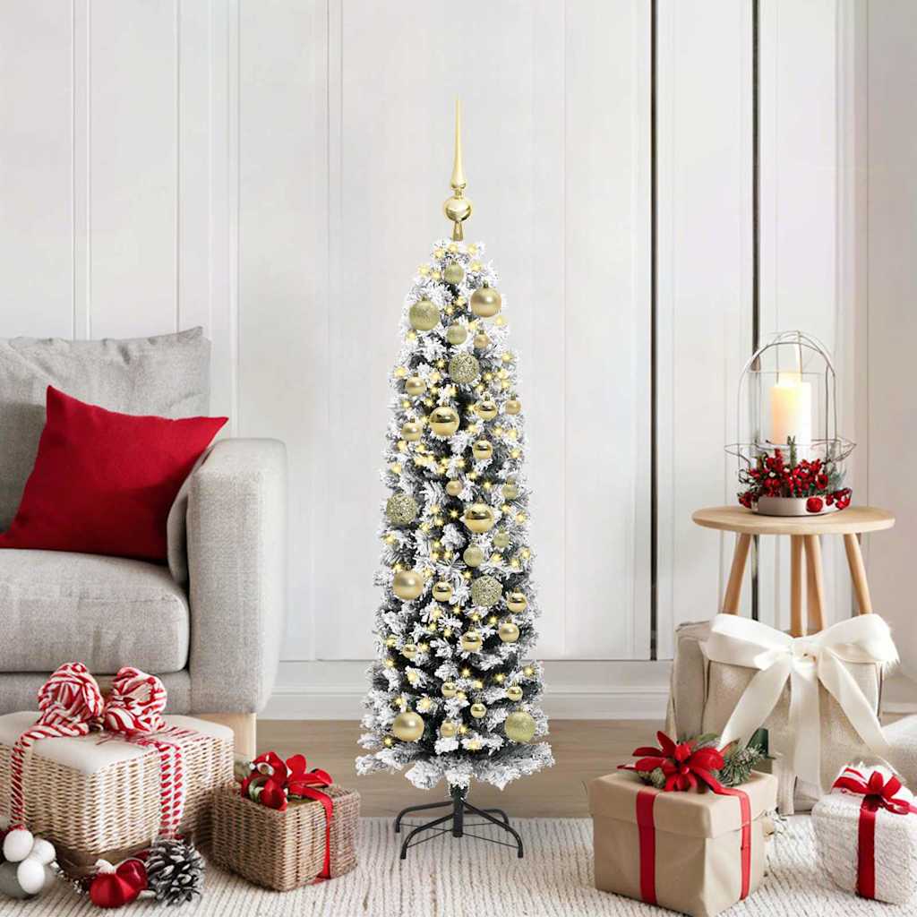 vidaXL Árbol de Navidad artificial Verde 120 cm PVC, Acero y Plástico