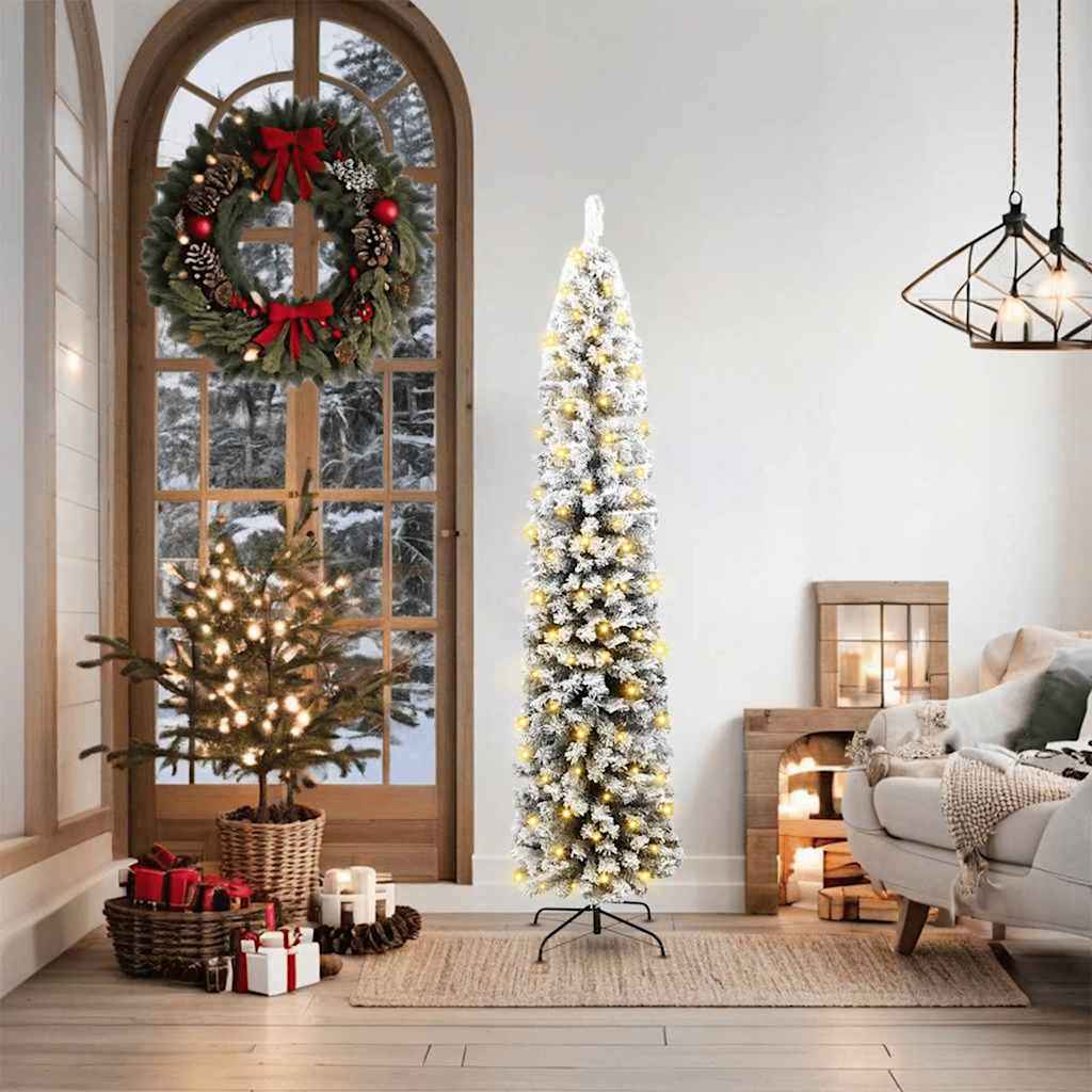 vidaXL Árbol de Navidad artificial Verde 180 cm PVC, Acero y Plástico